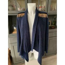 Vest maat M van Lofty Manner - glitter goud draad