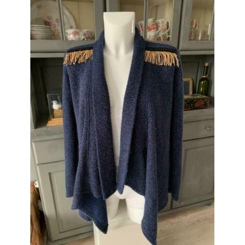 Vest maat M van Lofty Manner - glitter goud draad