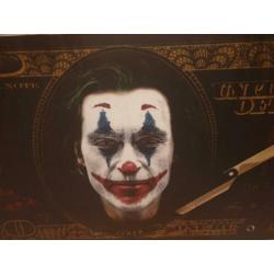 Topper the joker 100$ aluminium xxl uniek maar 1 batman joke