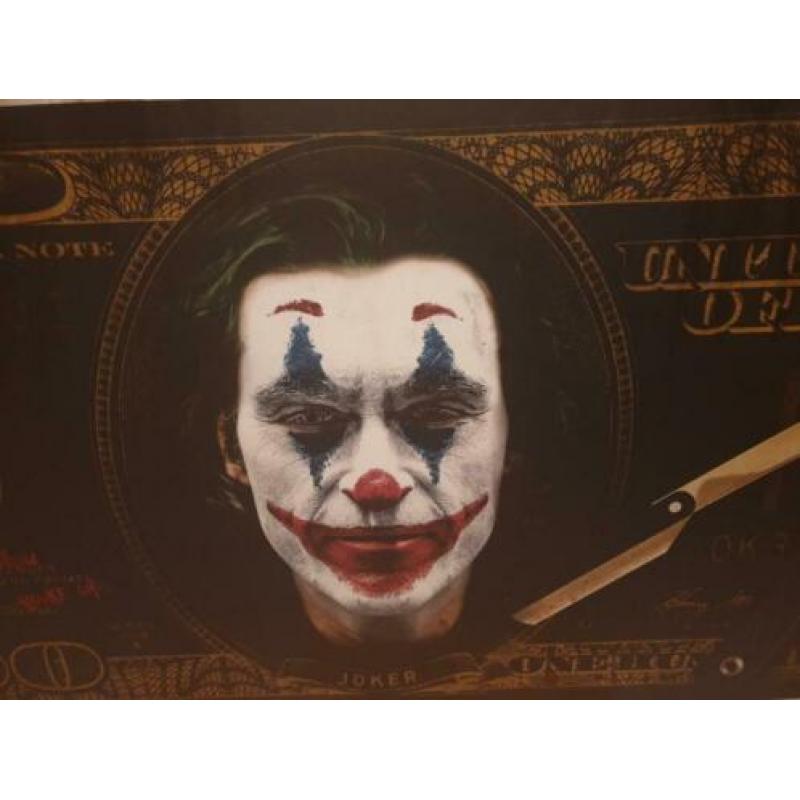 Topper the joker 100$ aluminium xxl uniek maar 1 batman joke