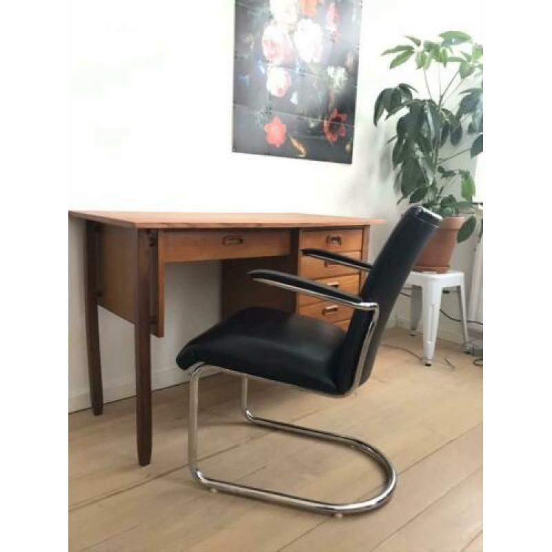 Vintage design jaren 60 teak bureau