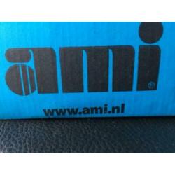 AMI, allu,deurkrukken met schild en ingebouwd veersysteem F1