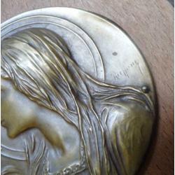 Ruffony - Art deco Gesigneerd - Wijwaterbak  Art Nouveau