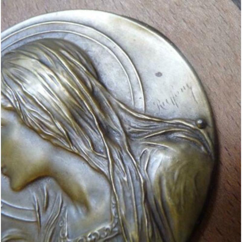 Ruffony - Art deco Gesigneerd - Wijwaterbak  Art Nouveau