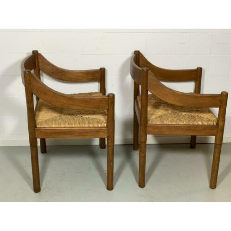Set Vico Magistretti Carimate stoelen, Cassina