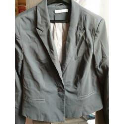 Blazer zwart en grijs.