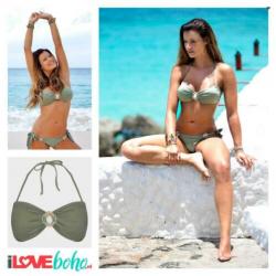 BOHO bikini top iconic bandeau Olive groen M/L/XXL