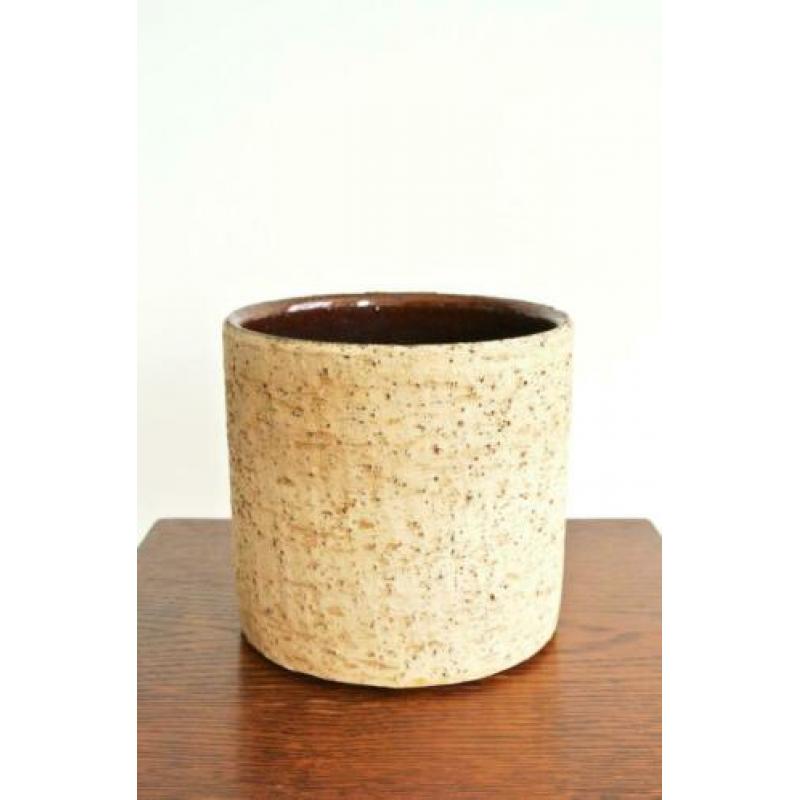 vintage BLOEMPOT kurklook keramiek Ø13,5cm urban jungle