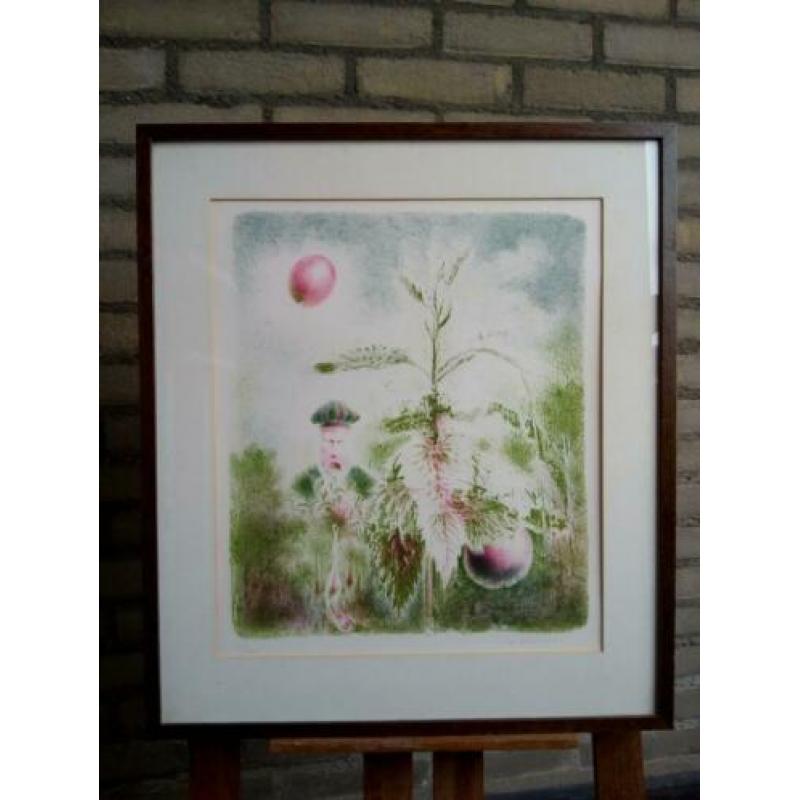 Wout Muller (1946-2000) - kleuren lithografie - zonder titel