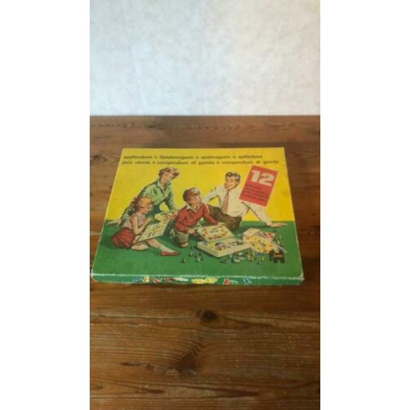 Brocante spellendoos - 12 spellen