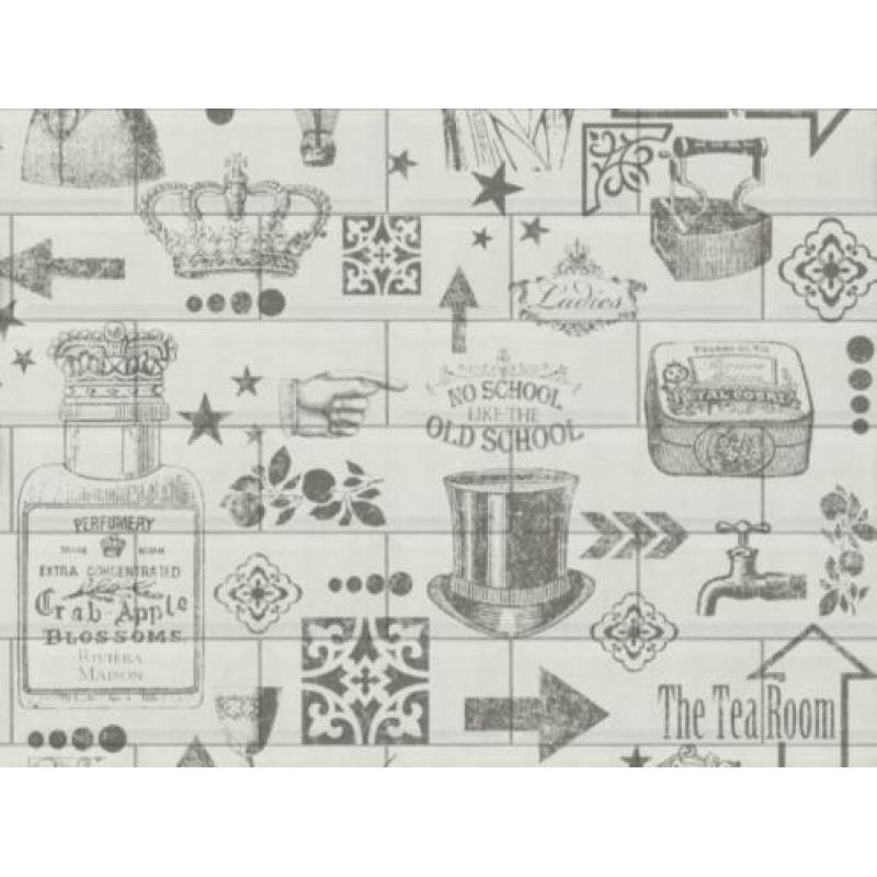 CREME MIDTOWN BEHANG - BN Wallcoverings Riviera Maison