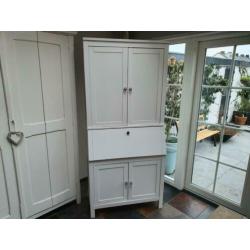 Bureau secretaire met opbouw Hemnes van Ikea
