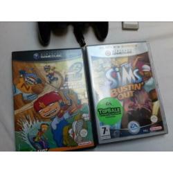 Gamecube met controllers en spellen
