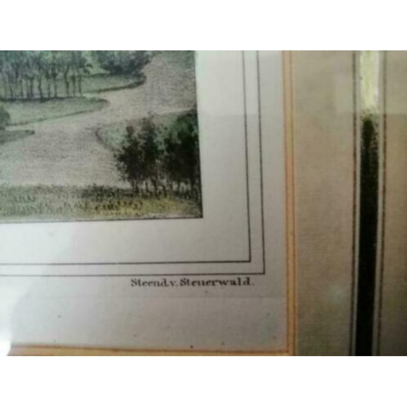 Litho Vlietenburgh Voorburg van P. J. Lutgers.