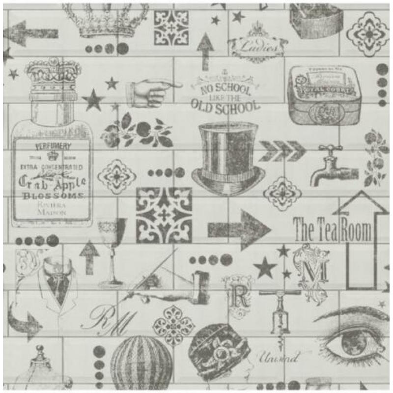 CREME MIDTOWN BEHANG - BN Wallcoverings Riviera Maison