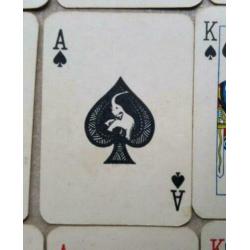 904. Antiek pakje speelkaarten mini Elephant playing Cards