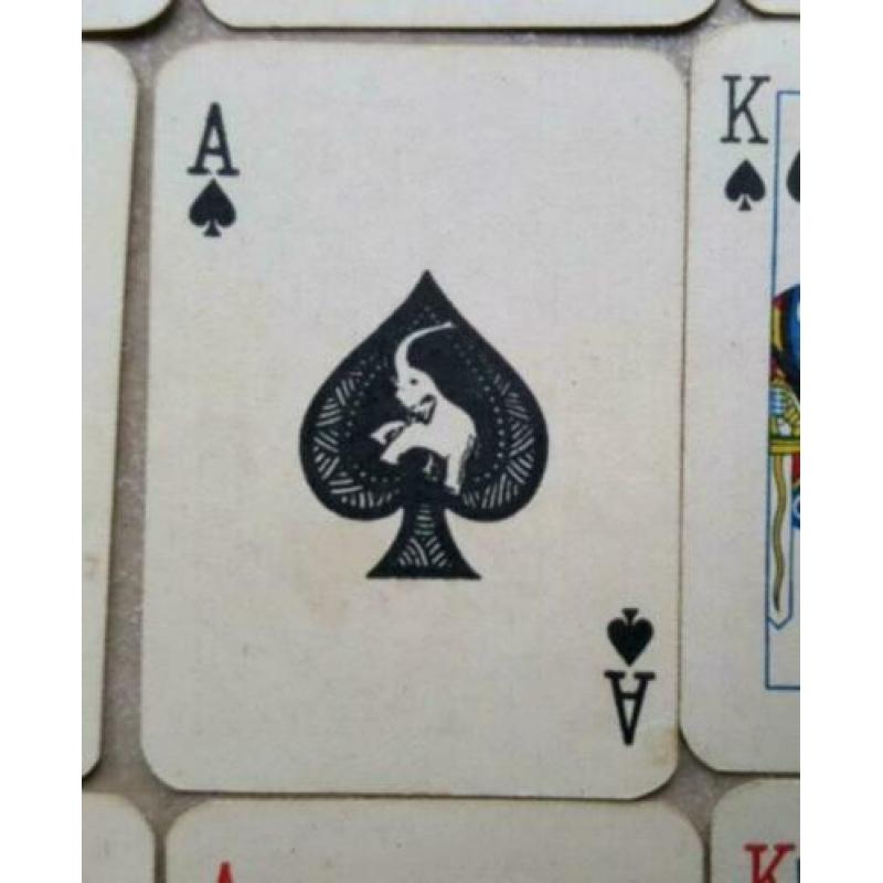 904. Antiek pakje speelkaarten mini Elephant playing Cards