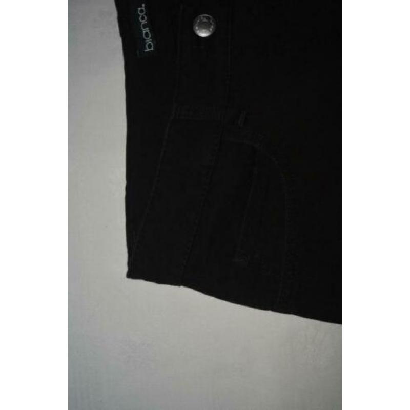 bianca, mooi zwart stretch katoenen pantalon, mt 40
