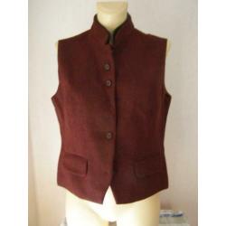 Pulls Colbert + Gilet Bruin/Rode kleur dik MT 40 / 42 = M/ L