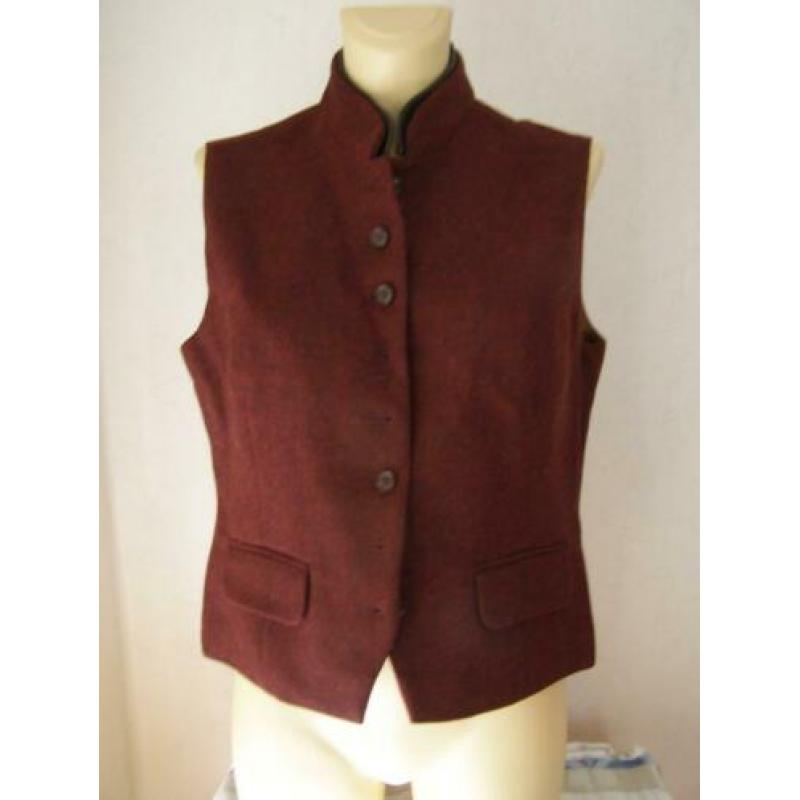 Pulls Colbert + Gilet Bruin/Rode kleur dik MT 40 / 42 = M/ L