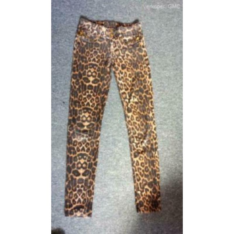 Coolcat skinny dames tijgerprint spijkerbroek met stretch