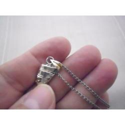 zilveren ketting met Nefertiti hanger [031]