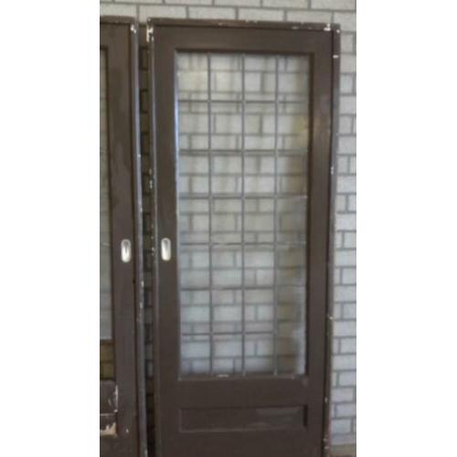 Ensuite glas in lood deuren jaren 30