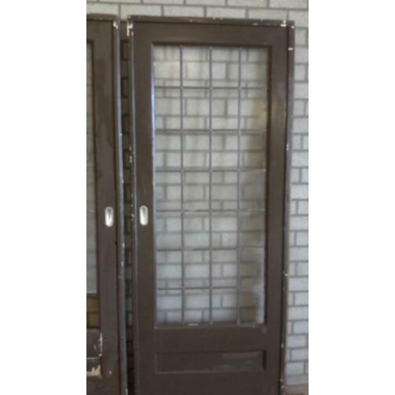 Ensuite glas in lood deuren jaren 30