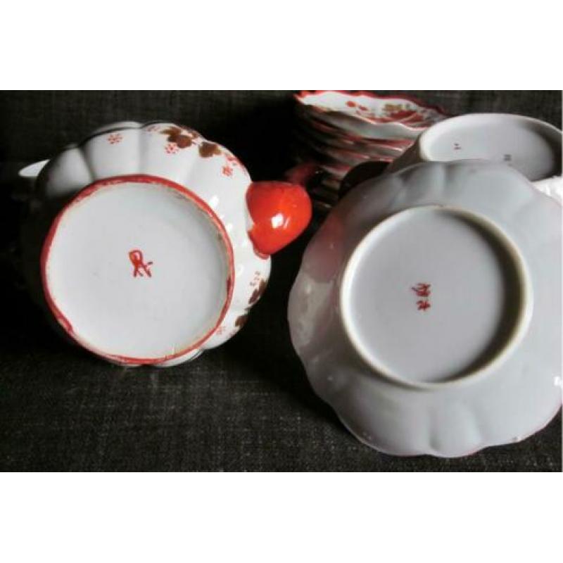 oud servies mosa decor 130 antiek theeservies chinois kutani