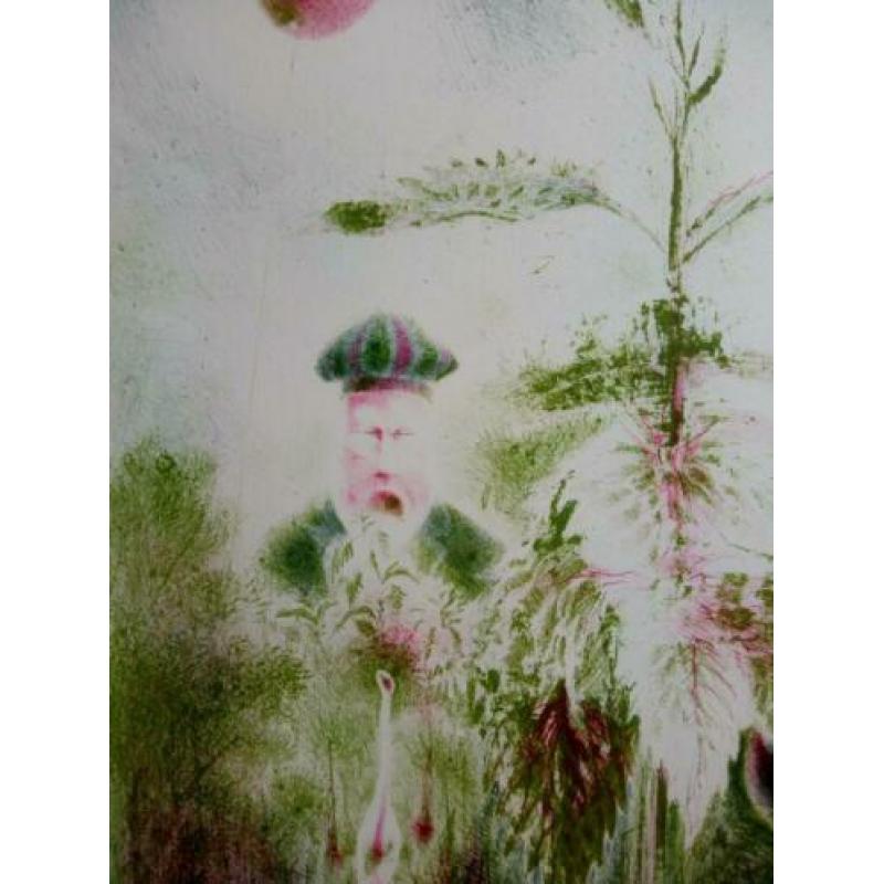 Wout Muller (1946-2000) - kleuren lithografie - zonder titel