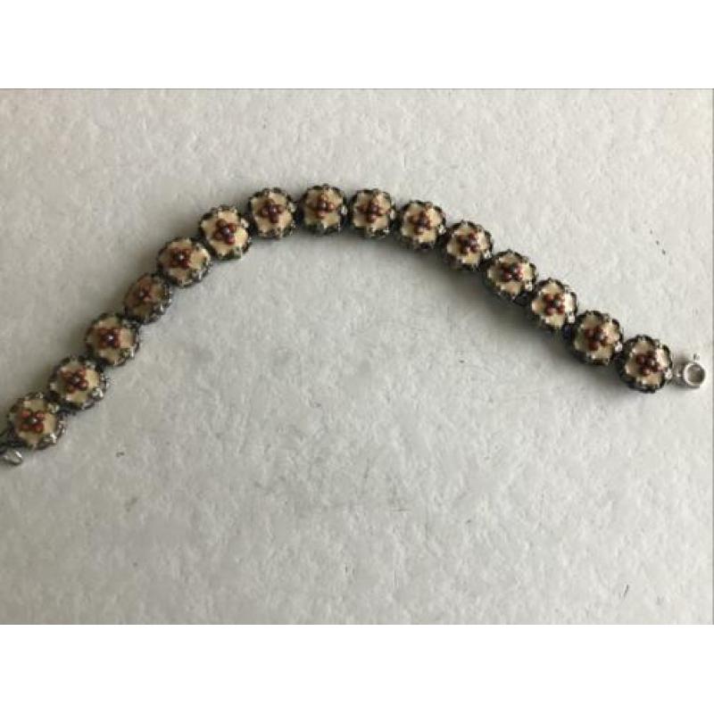 Geemailleerd armbandje, 18 cm. Lang