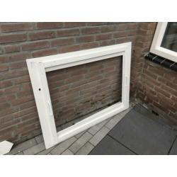 Houten fotoframe en wegwijzers/pijlen