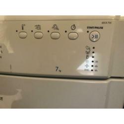 Condensdroger Indesit IDCA 735 eco 7kg. Werkt goed!