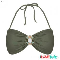 BOHO bikini top iconic bandeau Olive groen M/L/XXL
