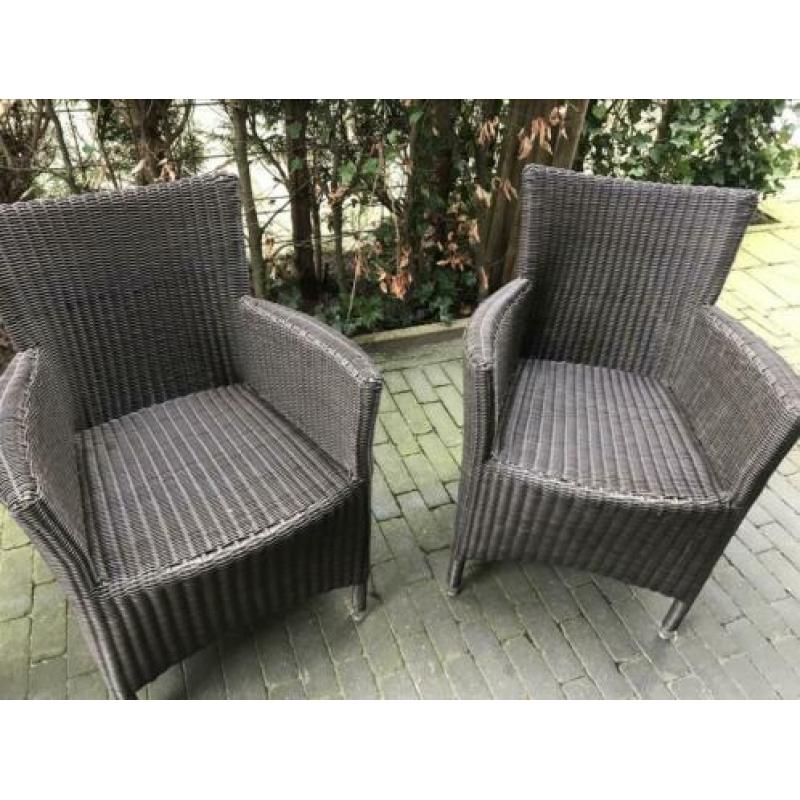 Mooie bruine Wicker stoelen (2)