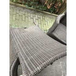 Mooie bruine Wicker stoelen (2)