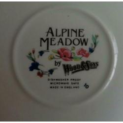 WOOD & SONS ALPINE MEADOW 4x kop en schotel H6,5xO9cm 20cl c