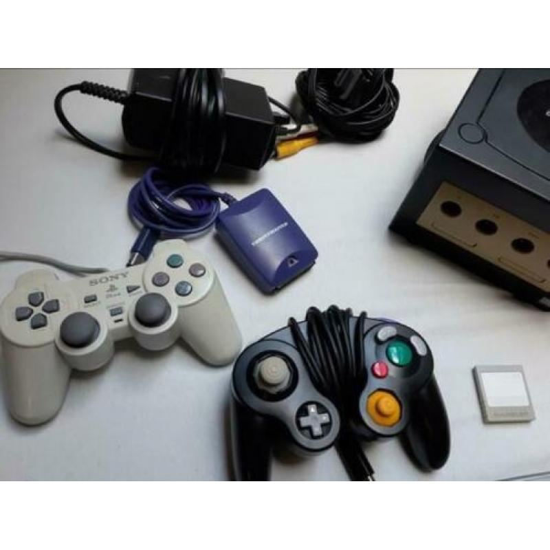 Gamecube met controllers en spellen