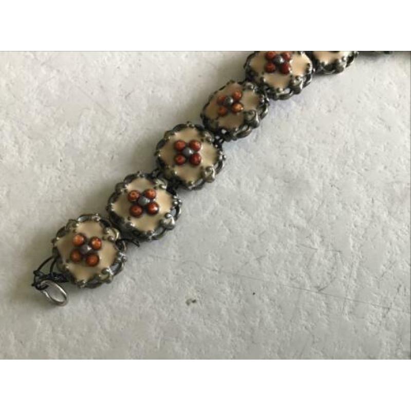Geemailleerd armbandje, 18 cm. Lang