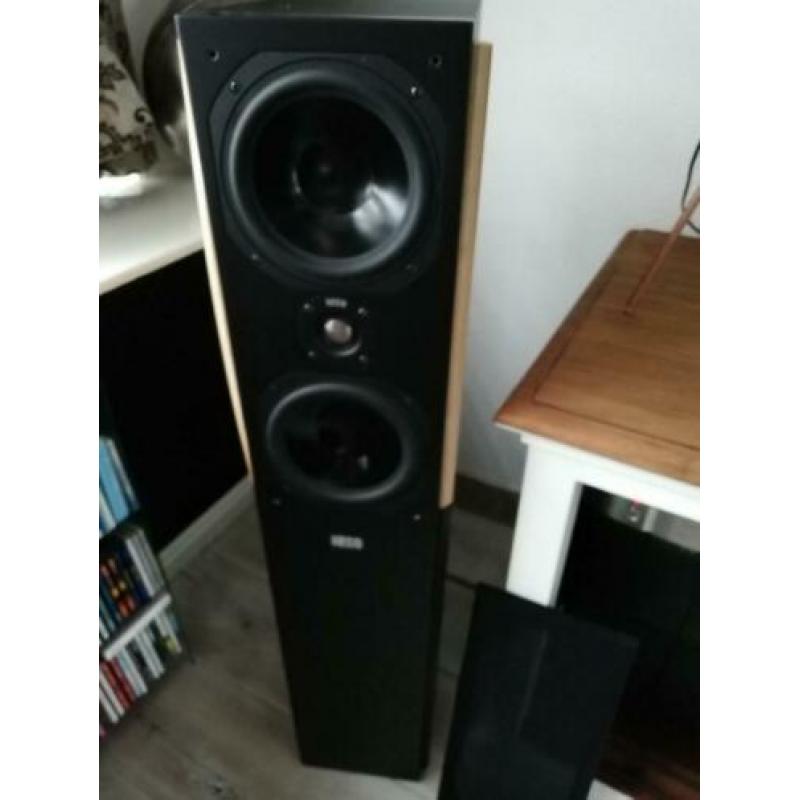 5 Heco Signature speakers front surround center AR subwoofer