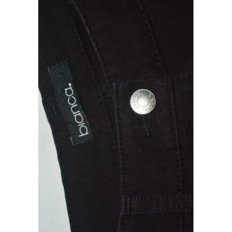 bianca, mooi zwart stretch katoenen pantalon, mt 40