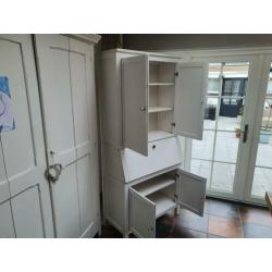 Bureau secretaire met opbouw Hemnes van Ikea