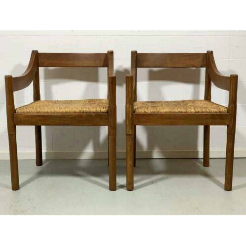 Set Vico Magistretti Carimate stoelen, Cassina