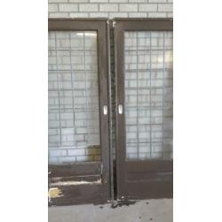 Ensuite glas in lood deuren jaren 30