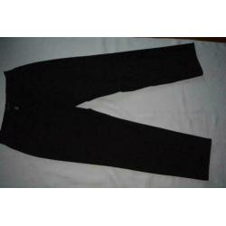 bianca, mooi zwart stretch katoenen pantalon, mt 40
