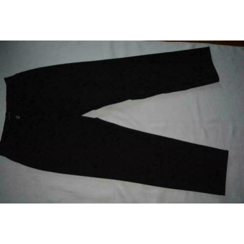 bianca, mooi zwart stretch katoenen pantalon, mt 40