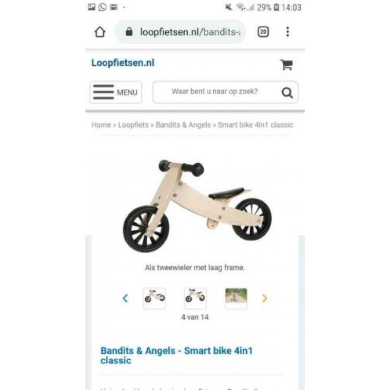 Bandits and angels loopfiets 3 in 1