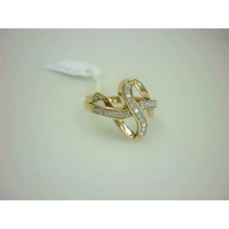 Ring goud met 0.20K diamanten / Z6098