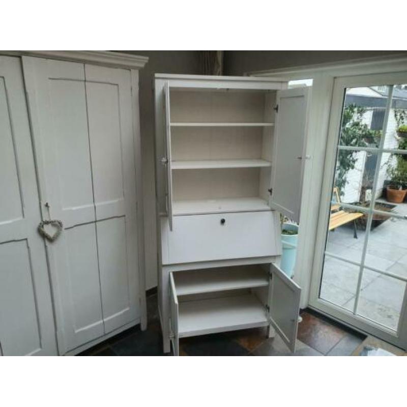 Bureau secretaire met opbouw Hemnes van Ikea