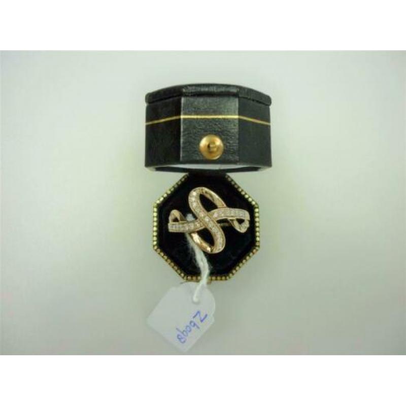 Ring goud met 0.20K diamanten / Z6098